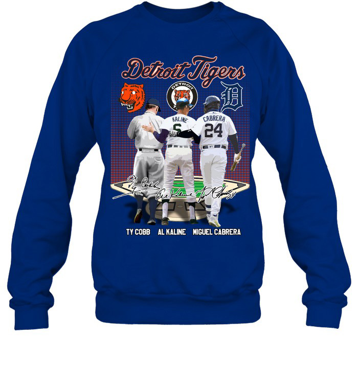 Detroit Tigers Legends Ty Cobb Al Kaline Cabrera T Shirt