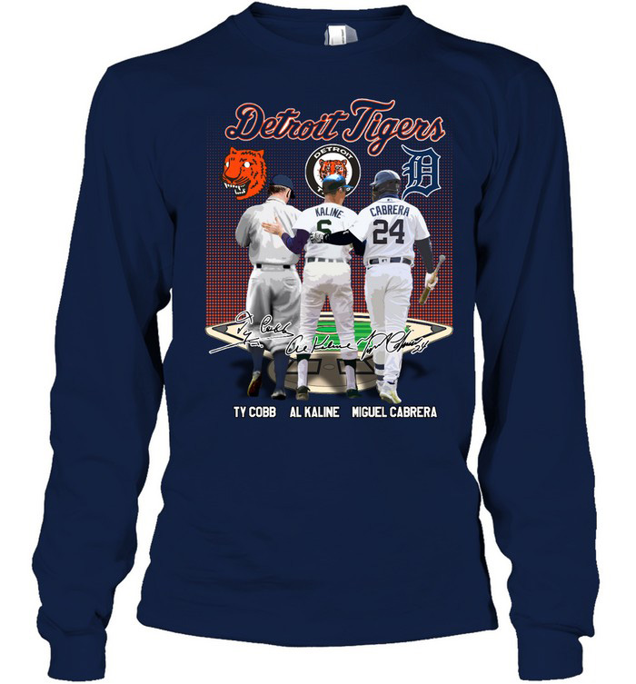 Detroit Tigers Legends Ty Cobb Al Kaline Cabrera T Shirt - Growkoc