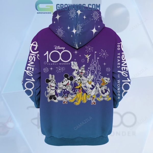 Disney 100 Years Of Wonder Mickey Pluto Goofy Hoodie T Shirt