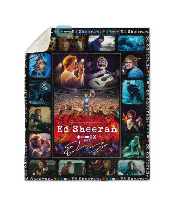 Ed Sheeran 2023 Tour Fleece Blanket Quilt