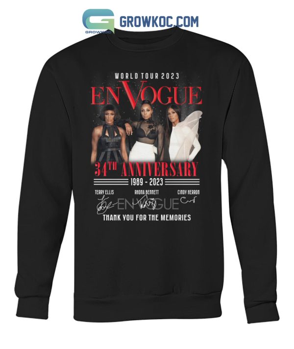 EnVogue World Tour 2023 34th Anniversary 1989 2023 T Shirt