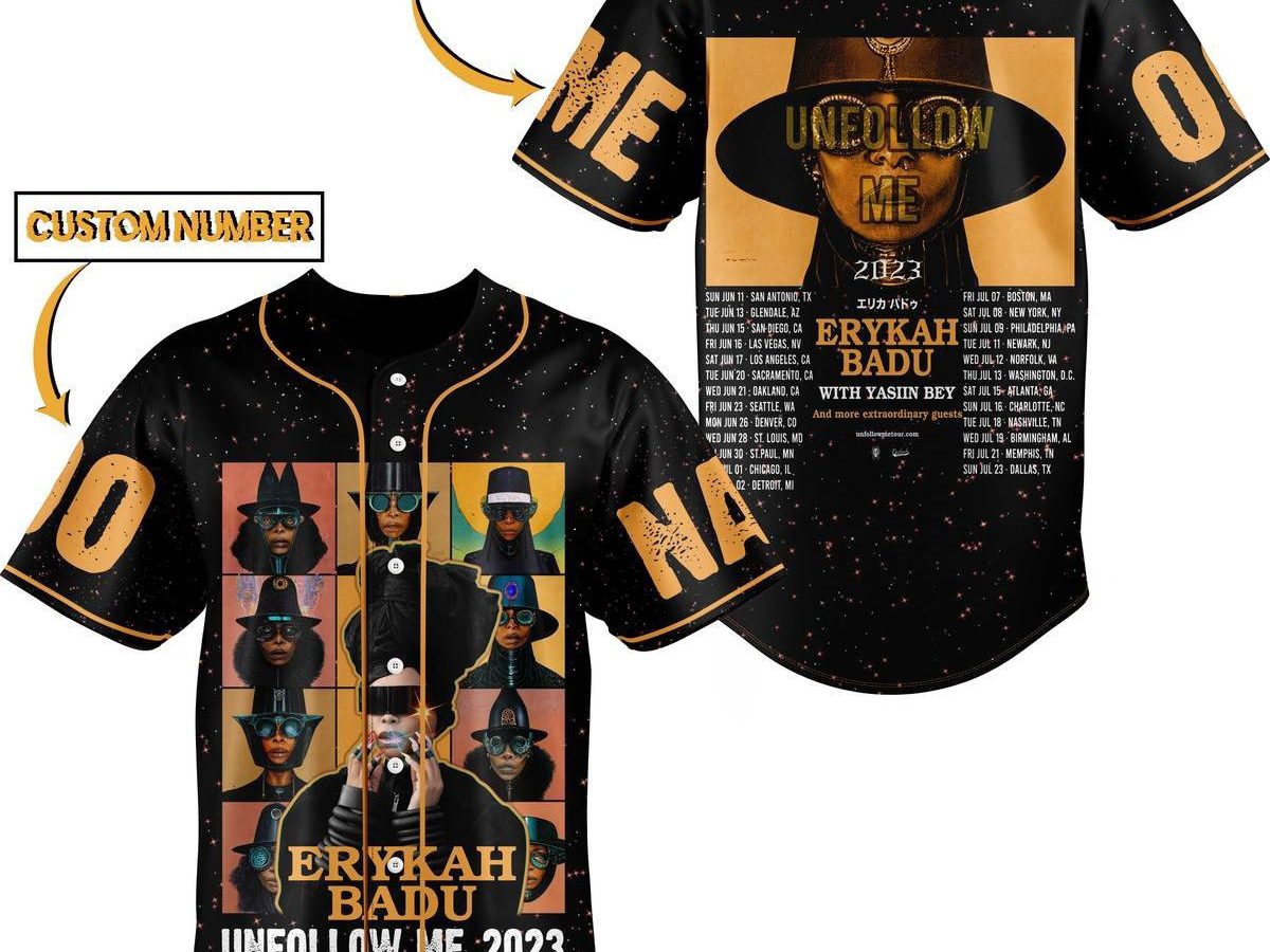 Erykah Badu Unfollow Me Tour 2023 Merch, Erykah Badu 2023 Tour Shirt,  Erykah Badu Unfollow Me