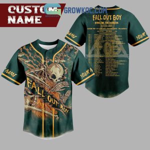 Fall Out Boy Unisex So Much For Stardust Tour Pinstripe Baseball Jersey -  Natural