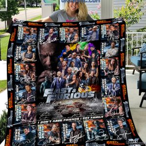 Fast And Furious I Don't Have Friends I Got Family Fleece Blanket Quilt