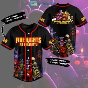 Five Nights At Freddy’s Personalized Baseball Jersey