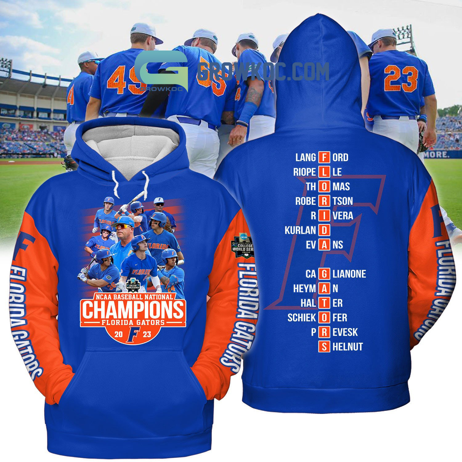 Florida Gator 2023 College World Series Baseball Hoodie T Shirt