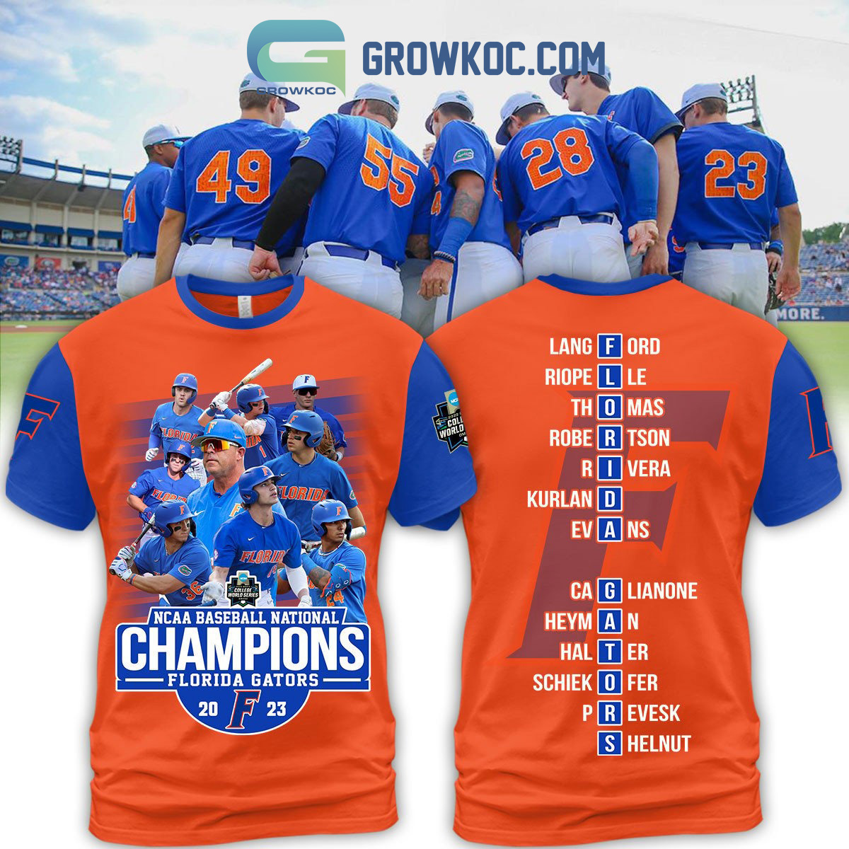 Florida Gator 2023 College World Series Baseball Hoodie T Shirt