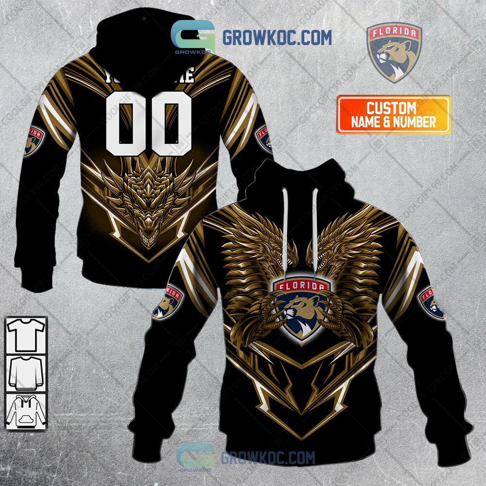 NHL Florida Panthers Mix Jersey Custom Personalized Hoodie T Shirt