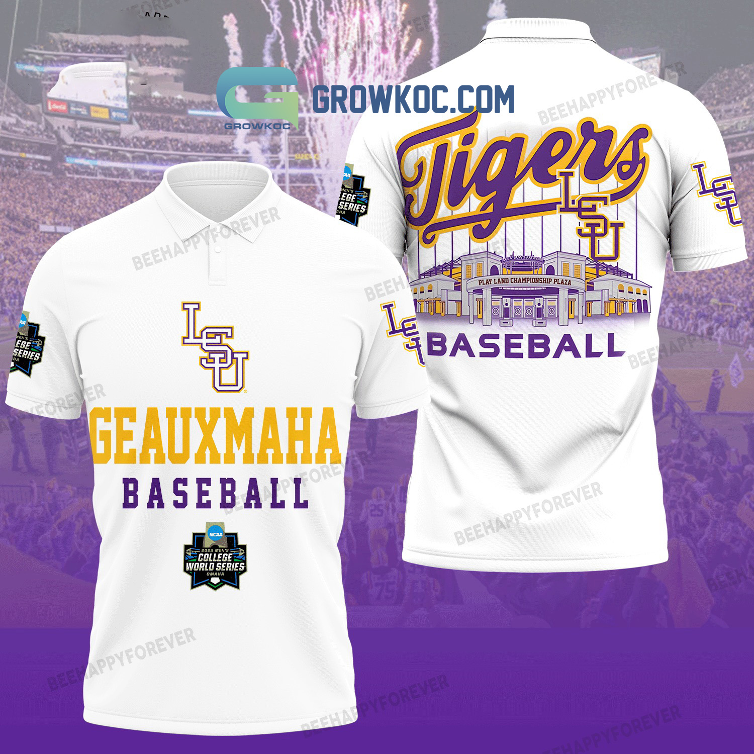 LSU Baseball Men's College World Series Geauxmaha 2023 Baseball Jersey -  Growkoc