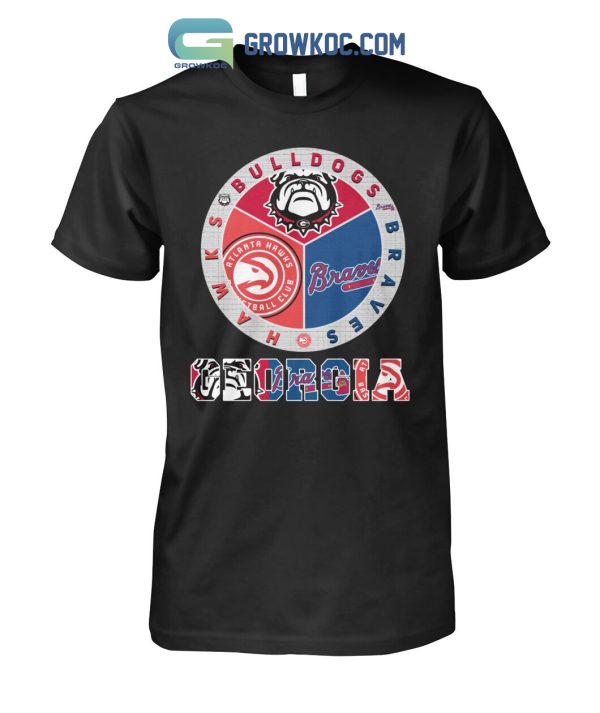 Georgia Bulldogs Braves Hawks City Champions T Shirt