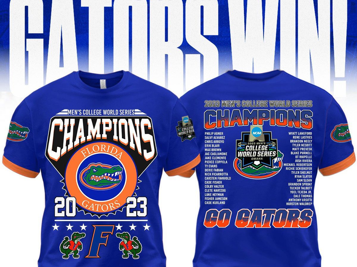 Florida Gators College World Series Champions 2023 Baseball Jersey - Growkoc