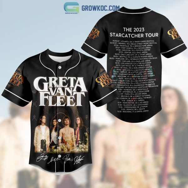 Greta Van Fleet The 2023 Starcatcher Tour Baseball Jersey