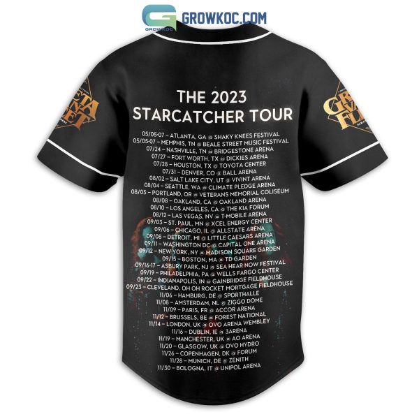 Greta Van Fleet The 2023 Starcatcher Tour Baseball Jersey