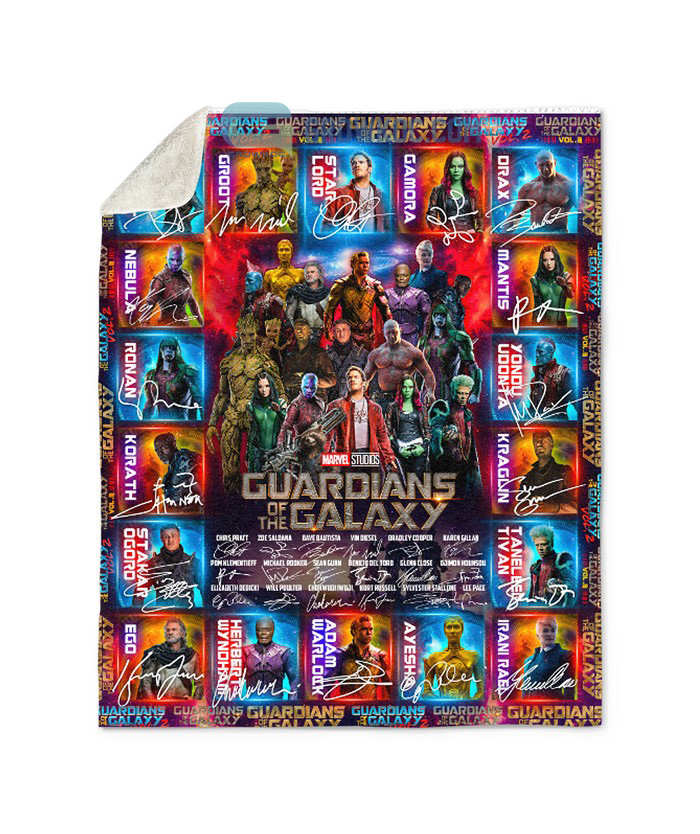 Guardians Of The Galaxy Marvel Studios Fleece Blanket Quilt