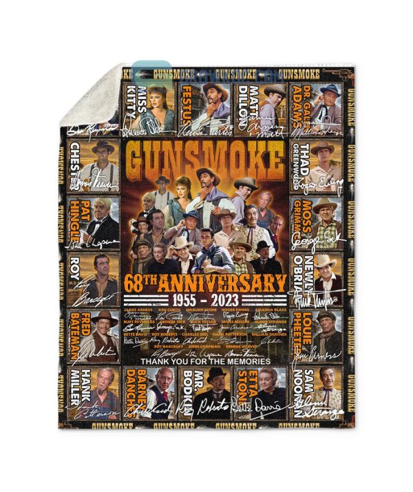 Gunsmoke 68th Anniversary 1955 2023 Fleece Blanket Quilt