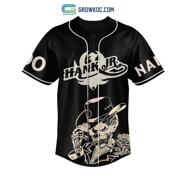 Hank JR Whiskey Bent And Hell Bound Personalized Baseball Jersey