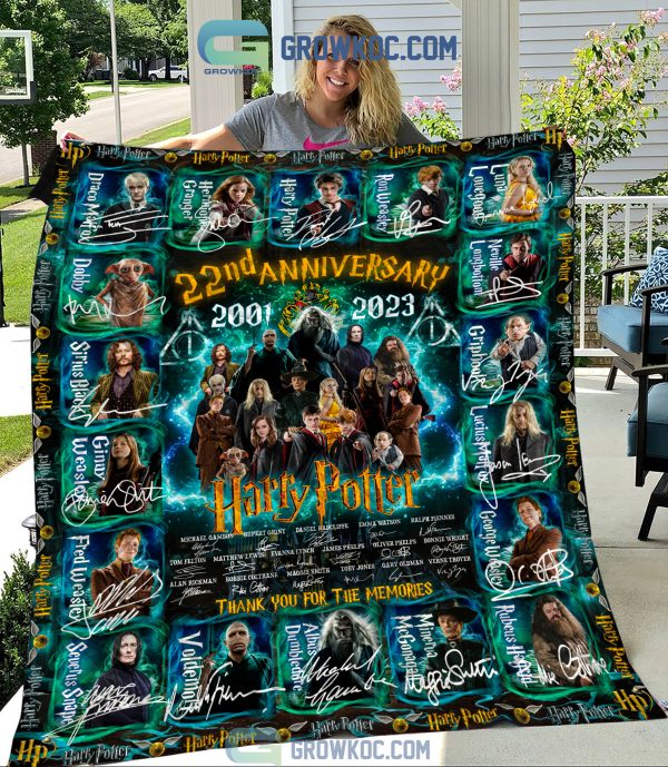 Harry Potter 22nd Anniversary 2001 2023 Fleece Blanket Quilt