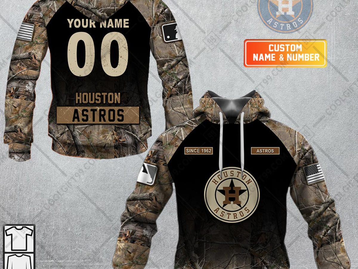 Houston Astros Custom Name & Number Baseball Jersey Special Gift For Men  And Women