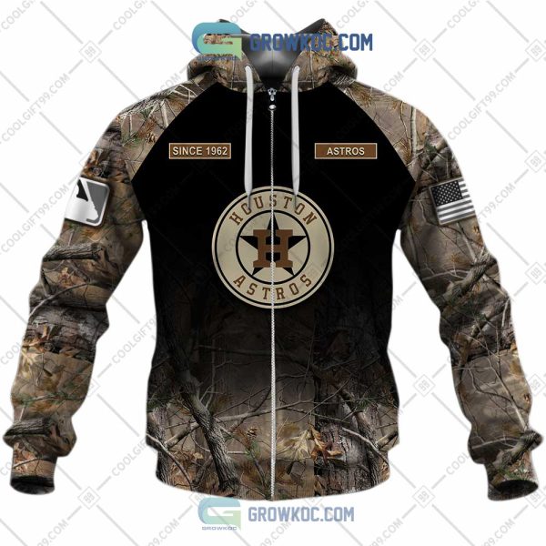 Houston Astros MLB Personalized Hunting Camouflage Hoodie T Shirt