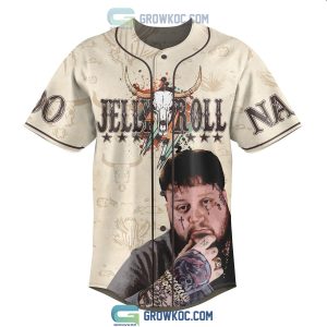 I’m Just A Long Haired Son Of A Sinner Personalized Jelly Roll Brown Design Baseball Jersey