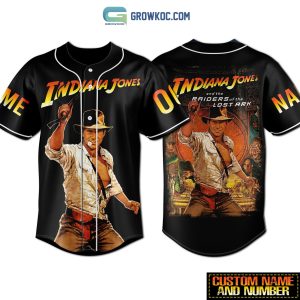 Indiana Jones And The Raiders Of The Lost Ark Personalized Baseball Jersey