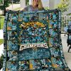 Kansas City Chiefs AFC Champions 2022 Fleece Blanket Quilt