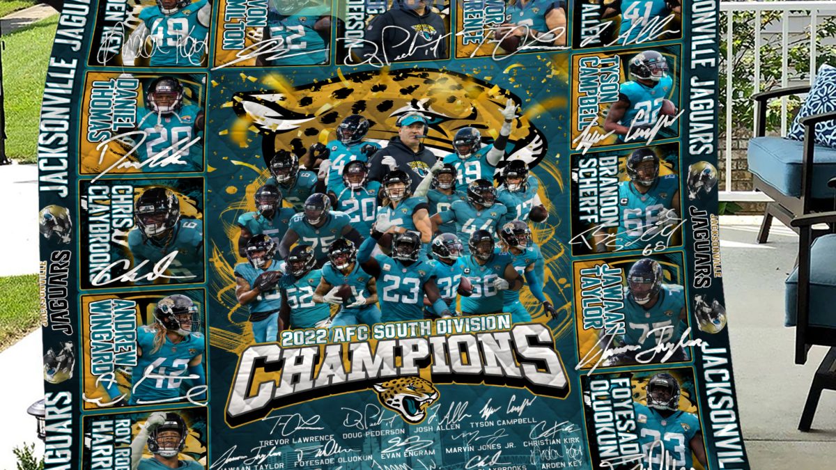 Premium Jacksonville jaguars team football 2022 afc south division  champions shirt