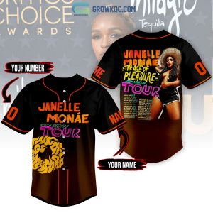 Janelle Monae The Age Of Pleasure North American Tour Personalized Baseball Jersey