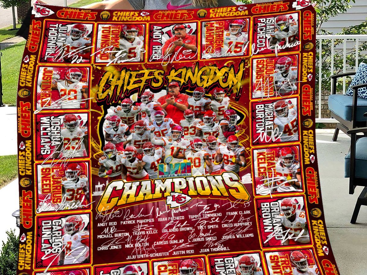 Officially Licensed NFL Super Bowl LVII 50 x 60 Champs Throw - Chiefs