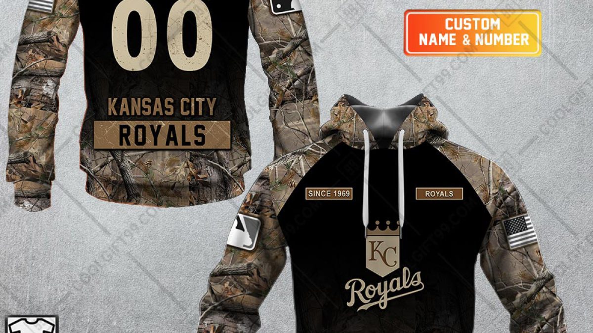 Kansas City Royals MLB Custom Number And Name 3D Hoodie For Men