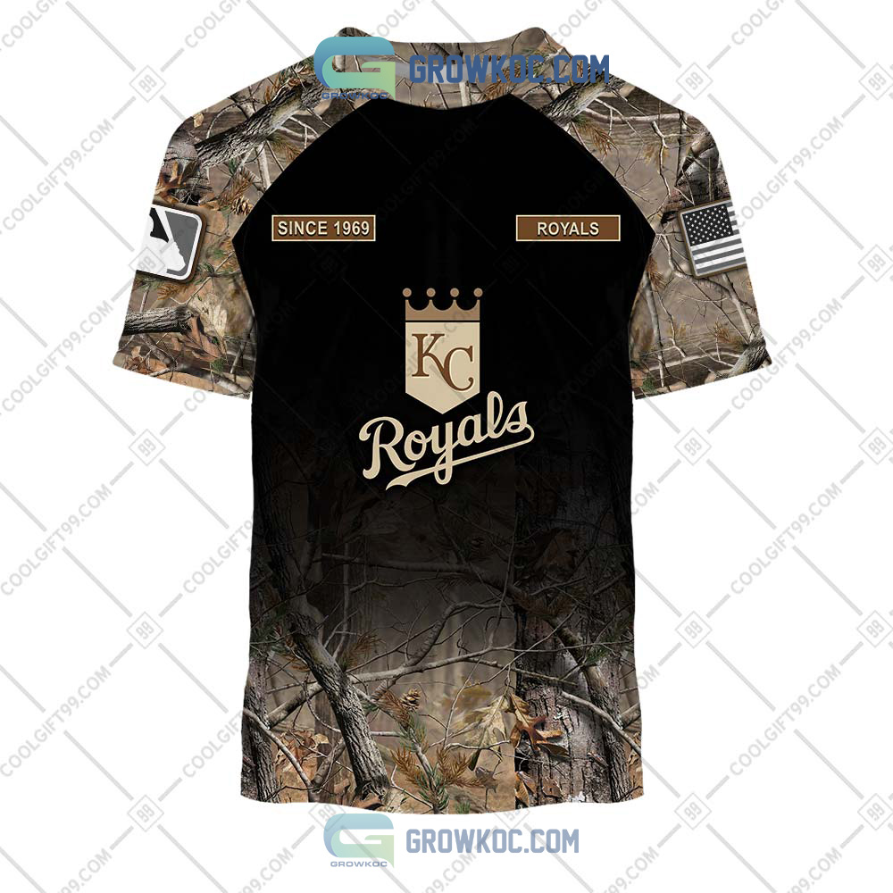 Kansas City Royals MLB Personalized Hunting Camouflage Hoodie T Shirt