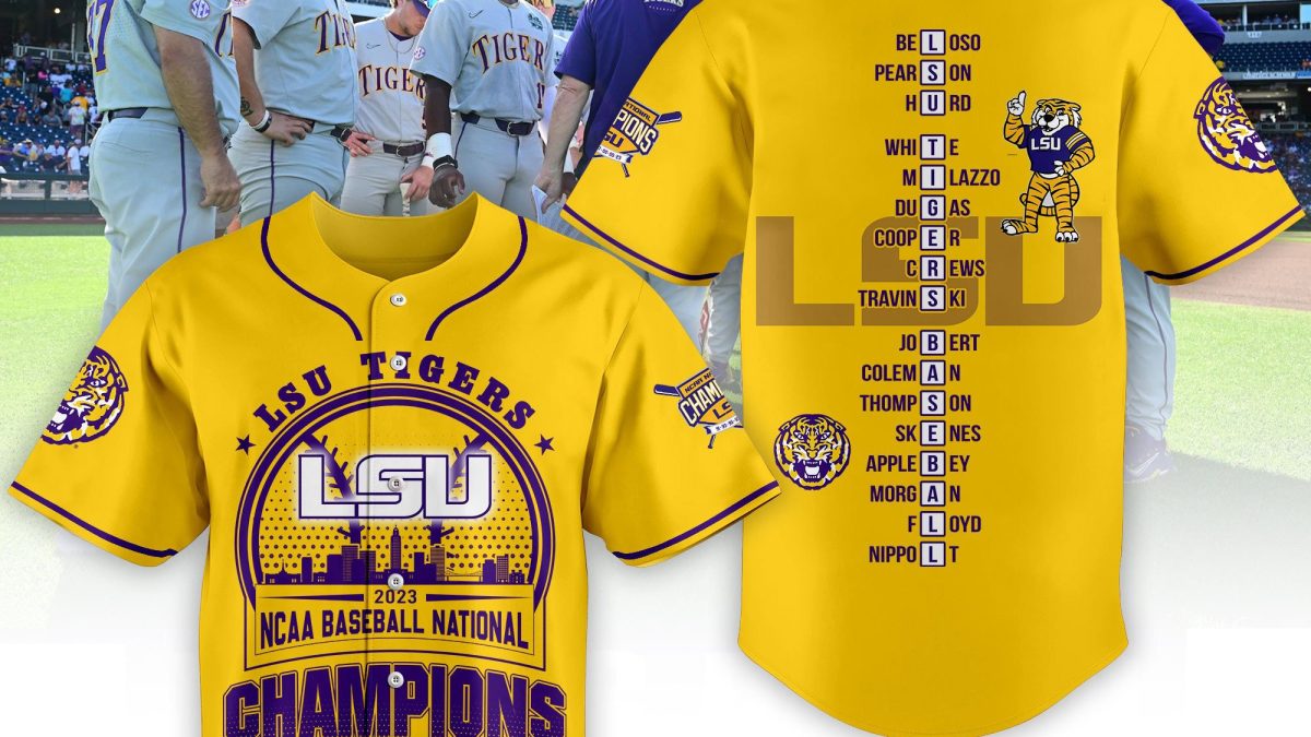 Custom LSU Tigers Baseball Jersey National Champions 2023 NCAA College Stitched White