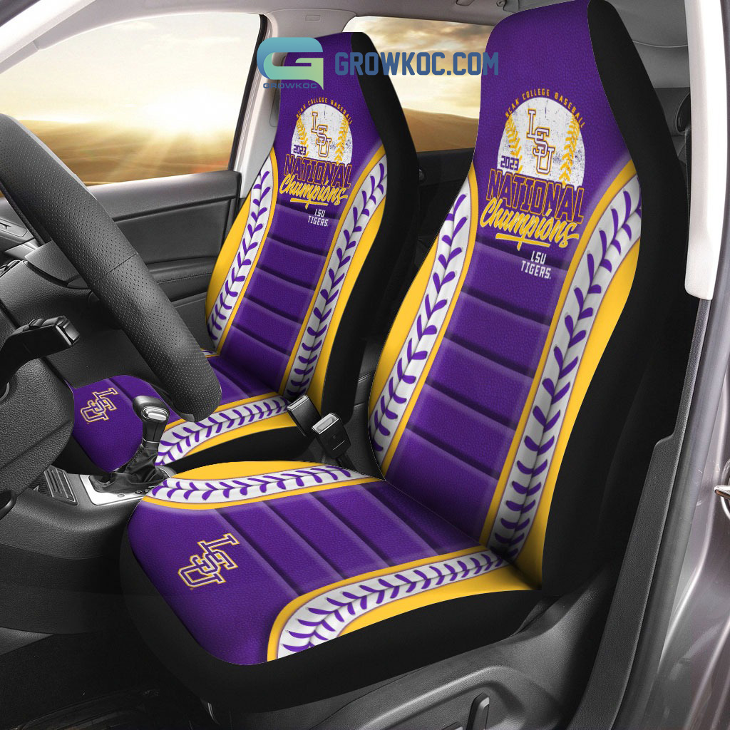 LSU Tigers Baseball National Champions 2023 Car Seat Covers
