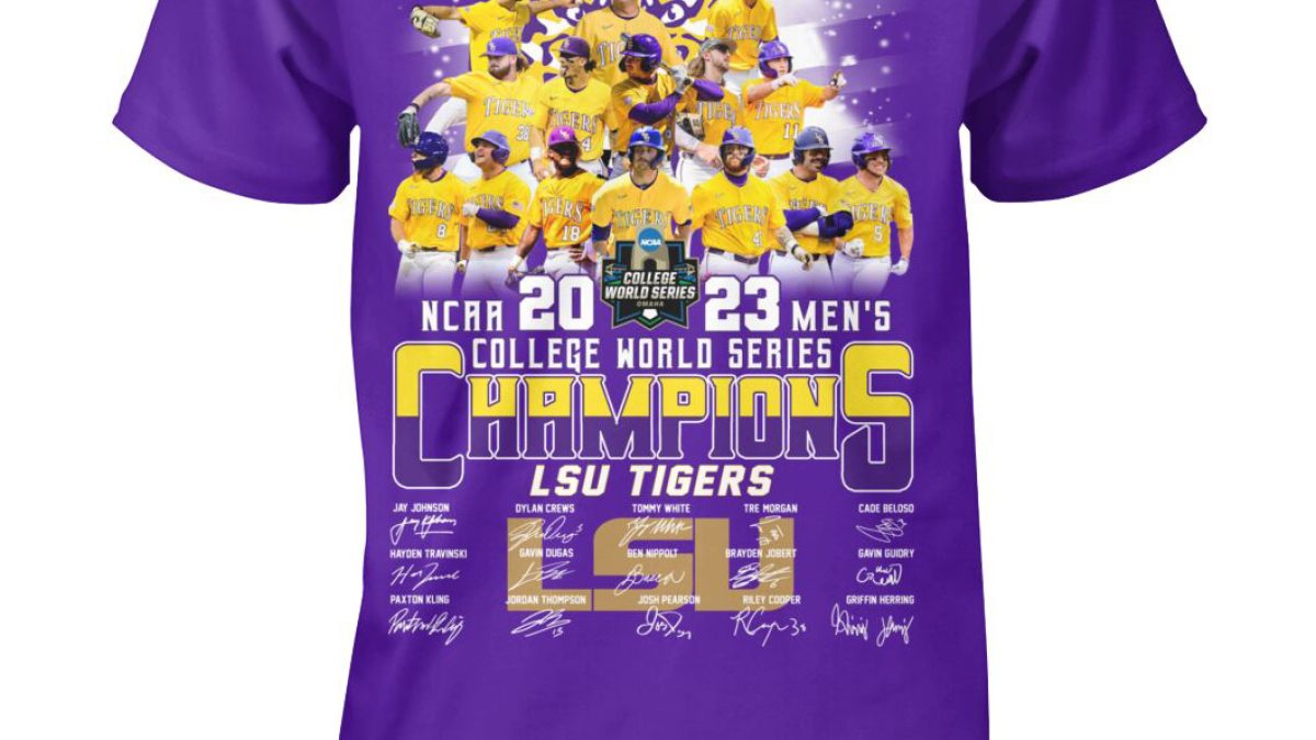 LSU Tigers NCAA 2023 Men's College World Series Champions T Shirt - Growkoc