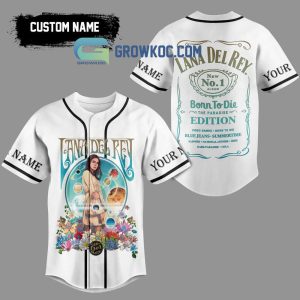 Lana Del Rey Born To Die The Paradise Edition Personalized White Design Baseball Jersey