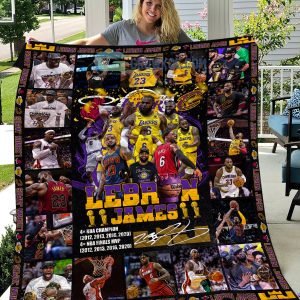 Lebron James Basketball NBA All-Time Scoring Leading Fleece Blanket Quilt
