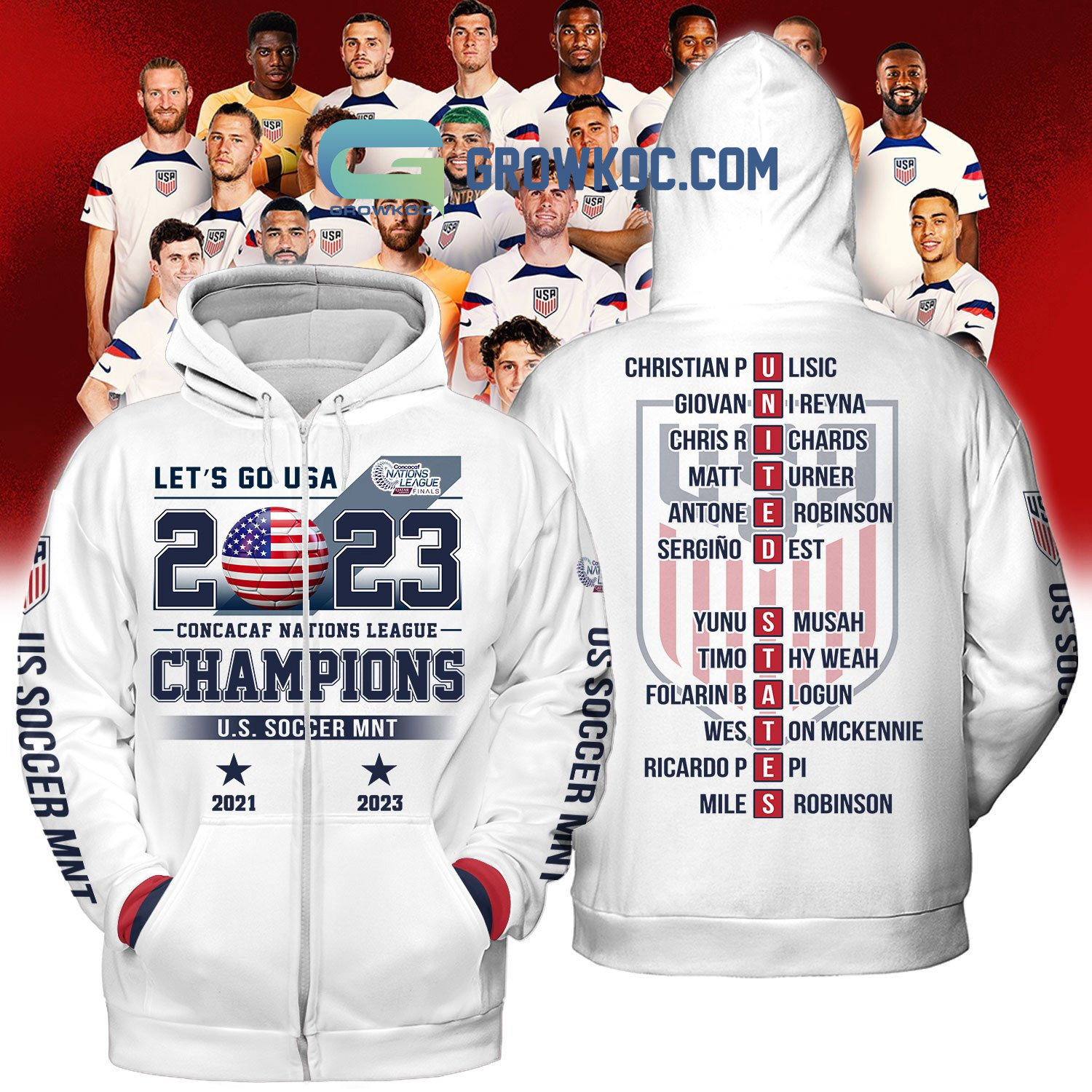 Let's Go USA 2023 Concacaf Nations Leagues Champions Hoodie T Shirt