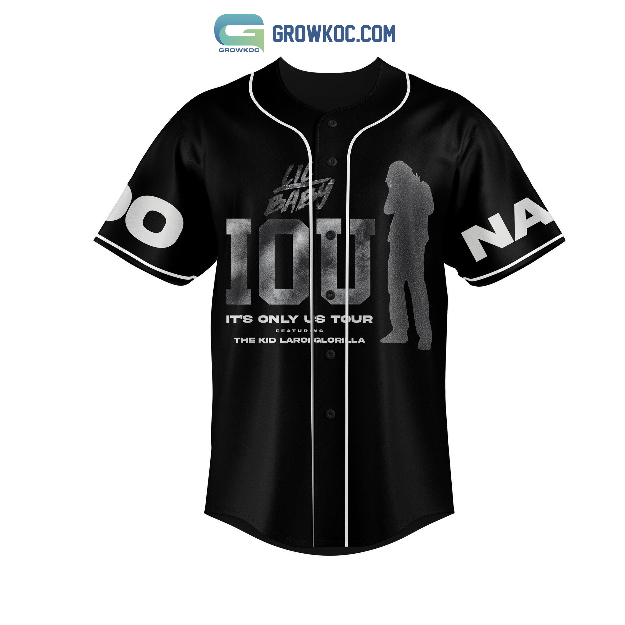 Lil Baby IOS It's Only Us Tour 2023 Personalized Baseball Jersey