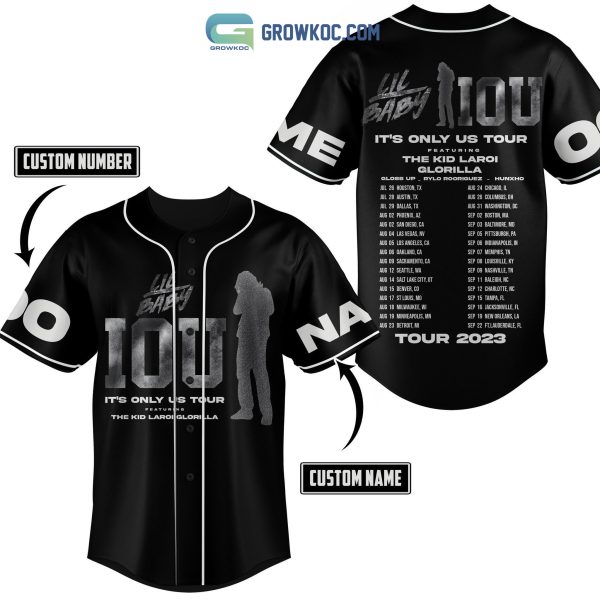 Lil Baby IOS It’s Only Us Tour 2023 Personalized Baseball Jersey