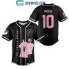 Messi 10 Inter Miami FC Black Design Baseball Jersey