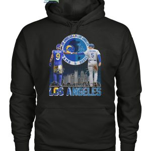 Los Angeles Rams Stafford And Dodgers Freeman City Champions T Shirt