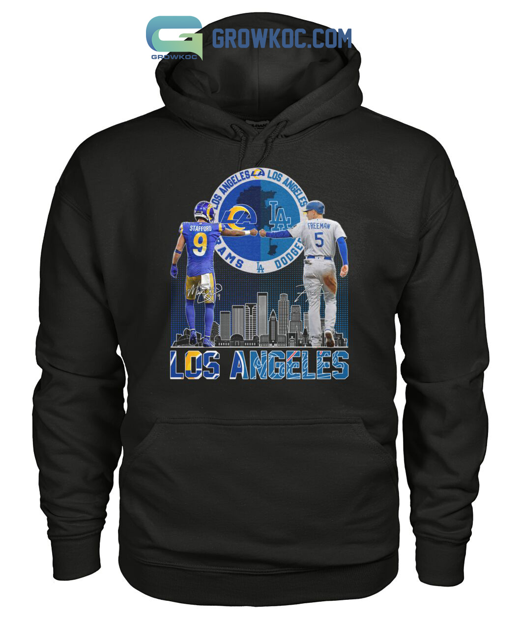 Los Angeles Rams Stafford And Dodgers Freeman City Champions T Shirt -  Growkoc