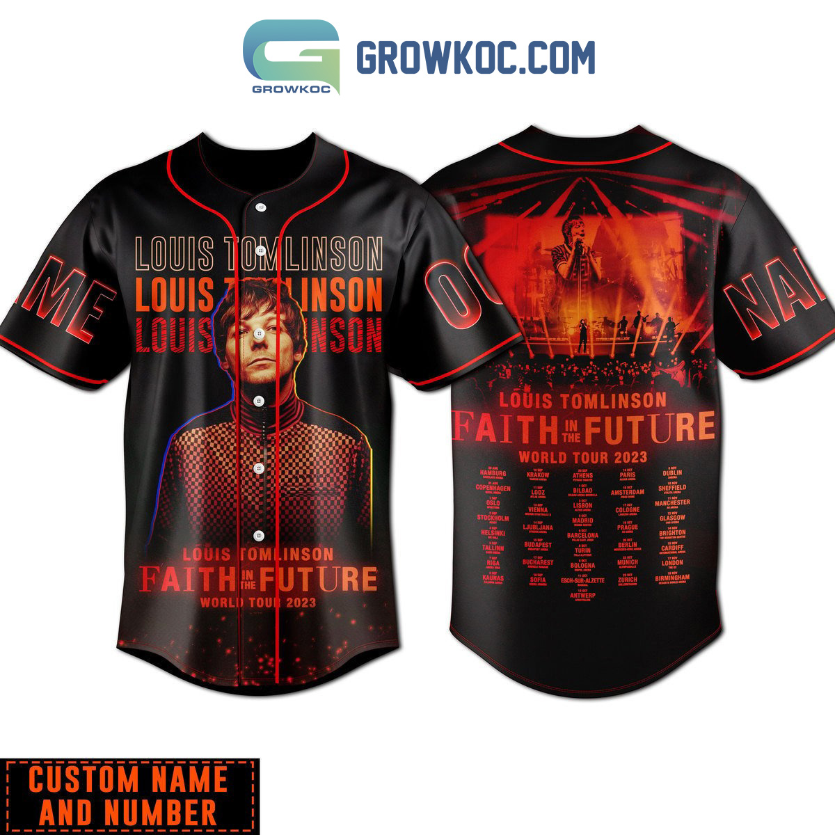 Louis Tomlinson Shirt Tomlinson Faith in the Future Tour 2023