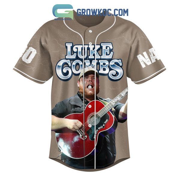 Luke Combs Beer Never Broke My Heart Personalized Baseball Jersey