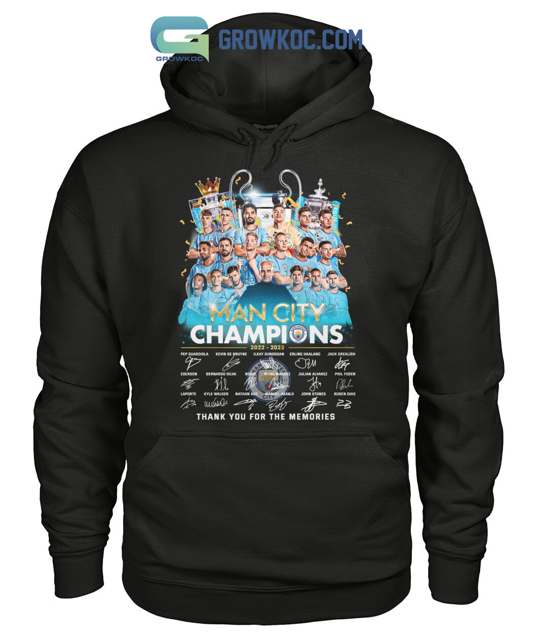 Man City Champions Team 2022 2023 The Treble Cup T Shirt