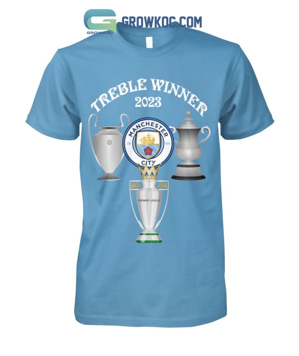 Manchester City The Treble Champions 2023 T Shirt