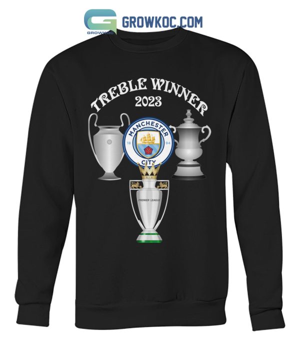 Manchester City The Treble Champions 2023 T Shirt