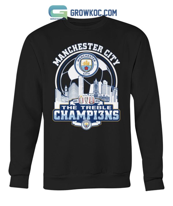 Manchester City Treble Winner 2023 T Shirt
