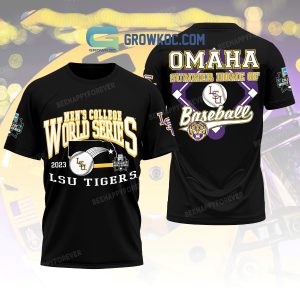 Men’s College World Series 2023 LSU Tigers Omaha Summer Home Of Baseball Hoodie T Shirt