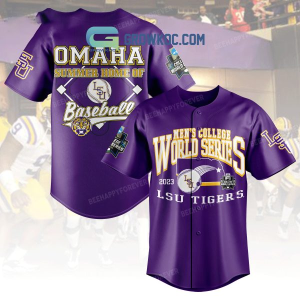 Men’s College World Series 2023 LSU Tigers Omaha Summer Home Of Baseball Jersey